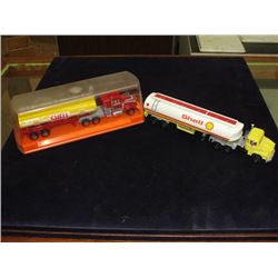 2 Shell Tanker Trucks