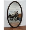 Image 1 : 1940's Oak Framed Oval Mirror