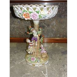 Beautiful Figural German Porcelain Compote