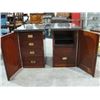 Image 2 : Pair 1940's End Tables w/Granite Tops