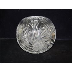 Pinwheel Crystal Rosebowl