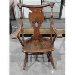 Antique Oak Rocking Chair