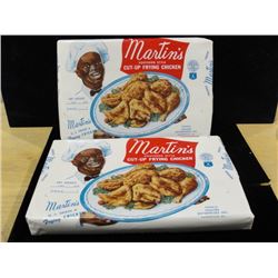 Pair Vintage Chicken Dinner Wrappers