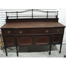 Fabulous Mahogany Sideboard by Berkey & Gay Furniture w/Key