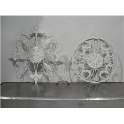 Pair Metal Wall Art