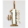 Image 1 : #4-10K YELLOW GOLD "#1 MOM" PENDANT (0.54G)