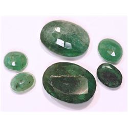 #12-GENUINE EMERALD GEMSTONES APPROX. 8.6CT