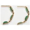 Image 2 : #16-14K YELLOW GOLD EMERALD EARRINGS W/ COA