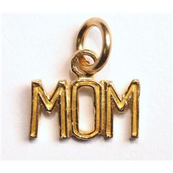 #18-10K YELLOW GOLD "MOM" PENDANT (0.48G)