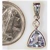 Image 2 : #39-14K WHITE GOLD DIAMOND PENDANT W/COA