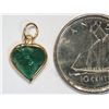 Image 2 : #45-14K YELLOW GOLD EMERALD PENDANT W/COA