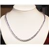 Image 1 : #1-ST.SILVER TANZANITE NECKLACE W/COA