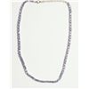 Image 2 : #1-ST.SILVER TANZANITE NECKLACE W/COA