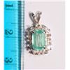 Image 2 : #2-14K GOLD EMERALD (0.75CT) & DIAMOND (0.15CT)