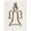 Image 1 : #3-ST.SILVER DIAMOND(0.30CT) ANGEL PENDANT W/COA