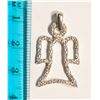 Image 2 : #3-ST.SILVER DIAMOND(0.30CT) ANGEL PENDANT W/COA