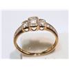 Image 4 : #12-10K GOLD DIAMOND(0.12CT) RING SET