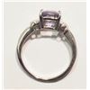 Image 2 : #15-14K GOLD TANZANITE & DIAMOND RING W/COA