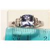Image 4 : #15-14K GOLD TANZANITE & DIAMOND RING W/COA