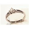 Image 5 : #17-10K GOLD DIAMOND(0.22CT) RING SET W/COA