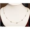 Image 1 : #23-10K GOLD BLUE TOPAZ NECKLACE