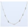 Image 2 : #23-10K GOLD BLUE TOPAZ NECKLACE