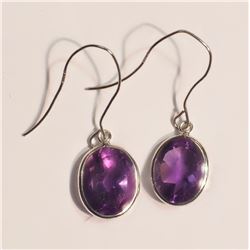 #24-14K GOLD AMETHYST EARRINGS