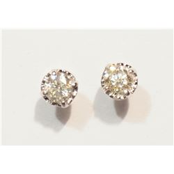 #37-14K GOLD DIAMOND(0.40CT) EARRINGS W/COA