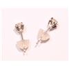 Image 2 : #37-14K GOLD DIAMOND(0.40CT) EARRINGS W/COA