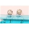 Image 3 : #37-14K GOLD DIAMOND(0.40CT) EARRINGS W/COA