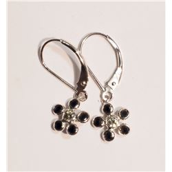 #38-14K GOLD BLACK DIAMOND(0.80CT) & WHITE