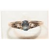 Image 2 : #43-10K GOLD ALEXANDRITE(0.55CT) & DIAMOND RING