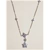 Image 1 : #45-10K GOLD TANZANITE NECKLACE W/COA