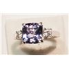Image 2 : #49-14K GOLD TANZANITE & DIAMOND RING W/COA