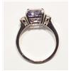 Image 4 : #49-14K GOLD TANZANITE & DIAMOND RING W/COA