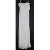 Image 1 : WHITE CHIFFON WEDDING GOWN - SIZE 8