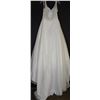 Image 2 : IVORY BUTTON BACKED WEDDING GOWN WITH TRAIN AND