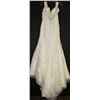 Image 2 : IVORY LACE COVERED ZIPPER BACKED WEDDING GOWN WITH