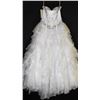 Image 2 : WHITE STRAPLESS CORSET BACK WEDDING GOWN WITH