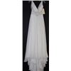 Image 1 : IVORY FULL BUTTON BACKED WEDDING GOWN WITH TRAIN