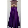 Image 2 : PURPLE FULLY BEADED TOP LONG GOWN