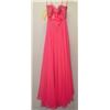 Image 2 : HOT PINK GEMMED TOP OPEN BACK GOWN