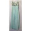 Image 2 : AQUA  GEMMED TOP ZIPPER BACK LONG GOWN
