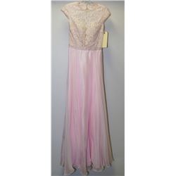 LIGHT PINK BEADED WAIST OPEN BACK