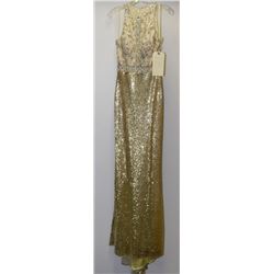 GOLD FULL SEQUINNED GOWN