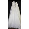 Image 2 : WHITE EMBROIDERED TOP WEDDING GOWN W/ TRAIN