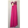 Image 2 : FUCHSIA SEQUINNED TOP GOWN