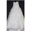 Image 1 : WHITE GEMMED TOP WEDDING GOWN