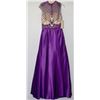 Image 1 : PURPLE FULLY BEADED TOP GOWN