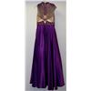 Image 2 : PURPLE FULLY BEADED TOP GOWN
